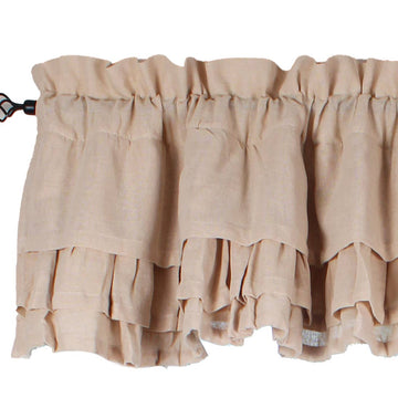 Cream Heirloom Cream Ruffled Valance - Home Collections by Raghu