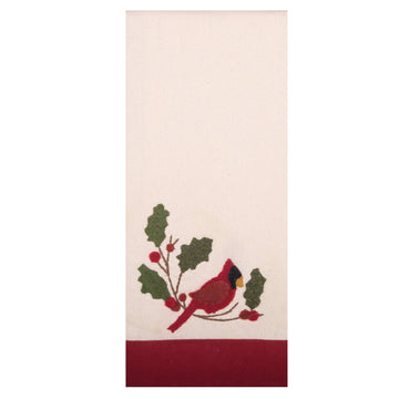 Cardinal Holly Towel -  Home Collections by Raghu
