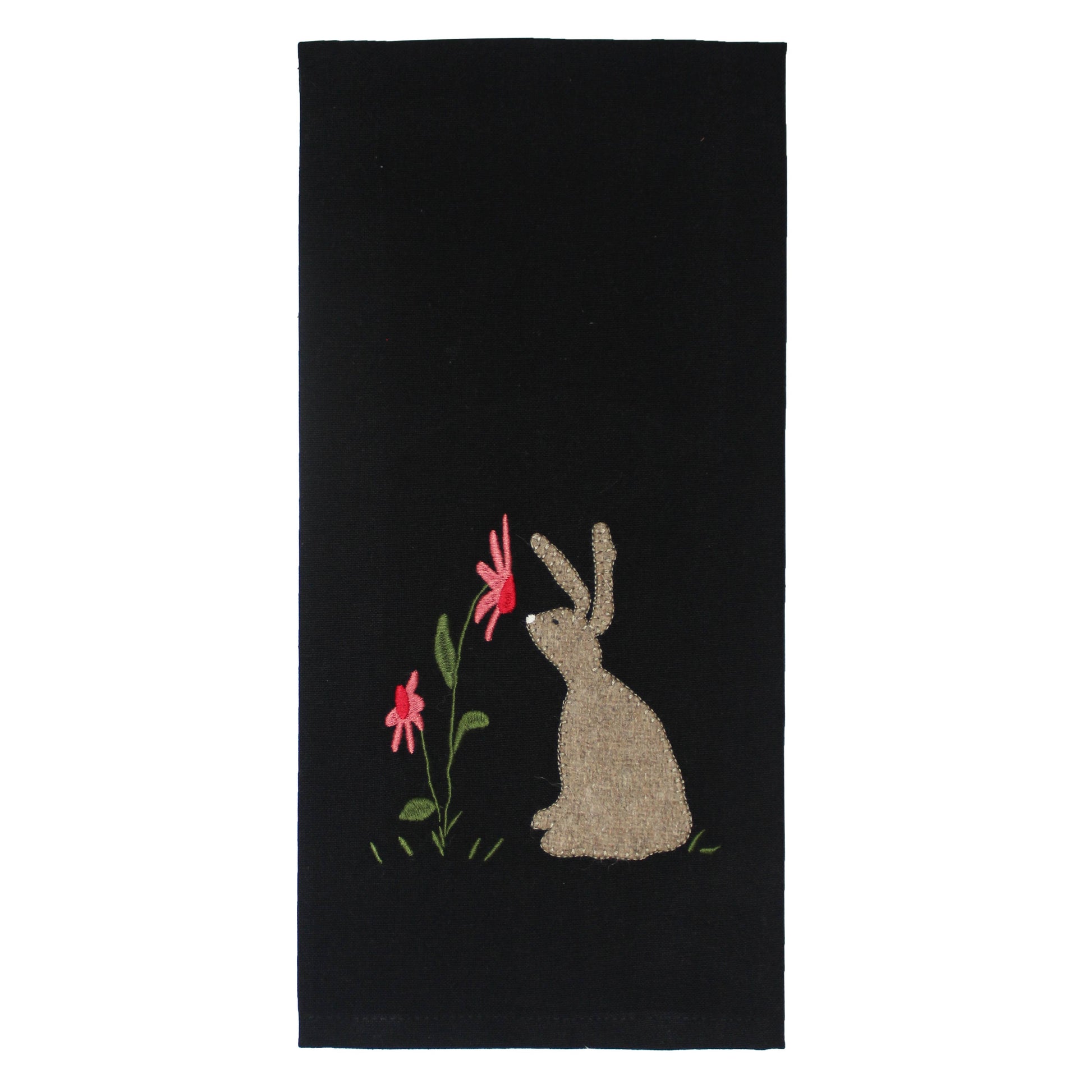 Primitive Bunny Towel- Set of Two - Home Collections by Raghu