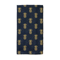 Pineapple Town Black Towel - Home Collections by Raghu
