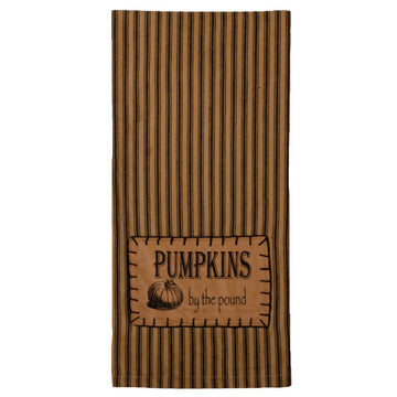 Pumpkins By The Pound - Tea Dyed Towel - Set of Two - Home Collections by Raghu