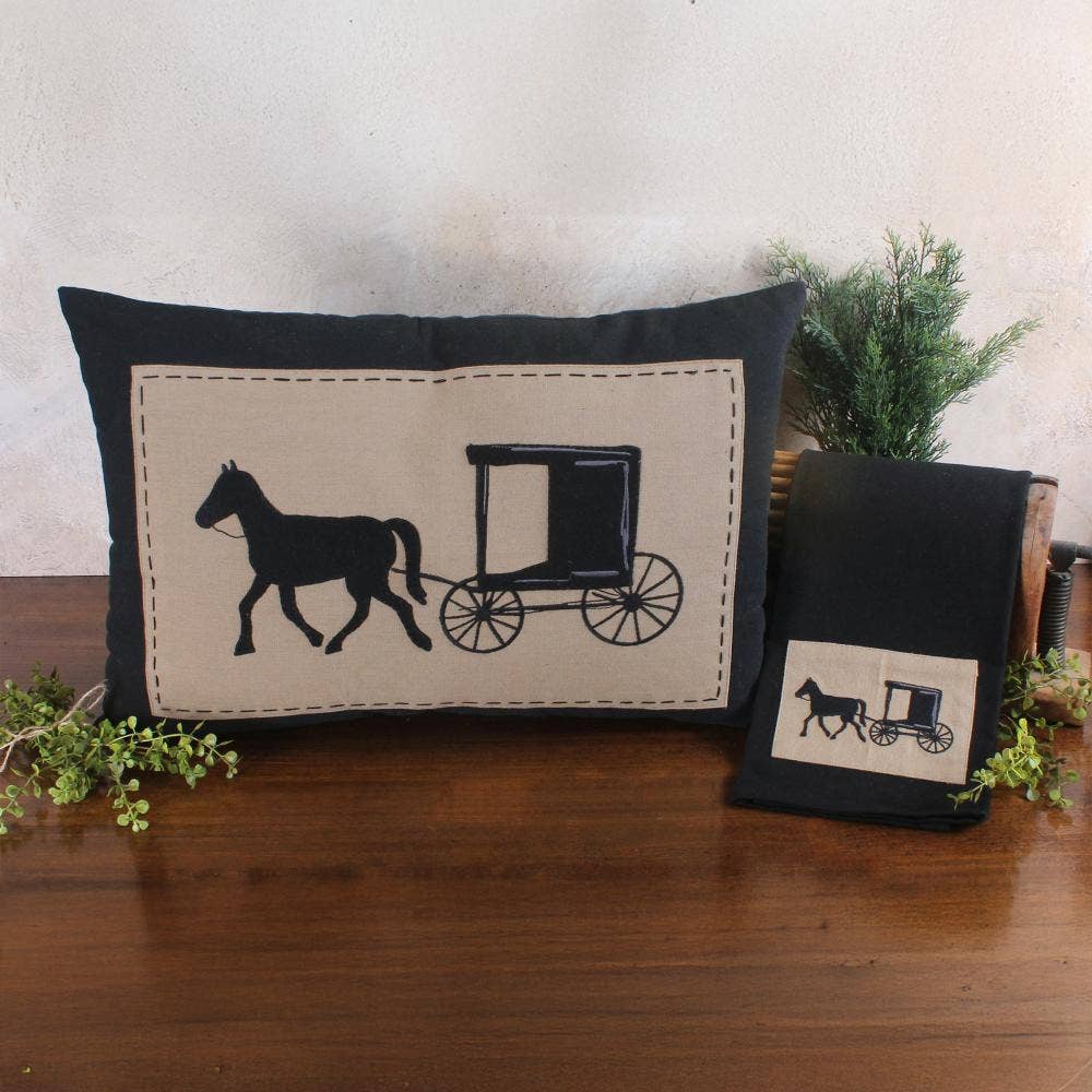 Horse and Buggy 14x20 Pillow PL268211