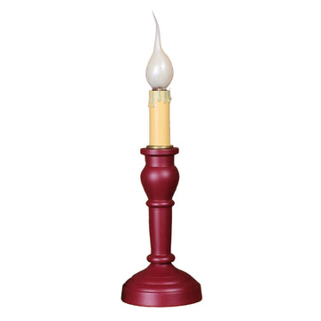 Wellington Spindle Lamp - Barn Red - Home Collections by Raghu