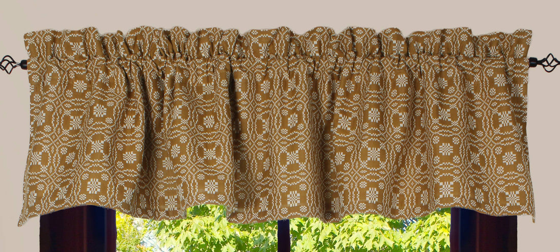 Lovers Knot  Mustard Valance - Home Collections by Raghu