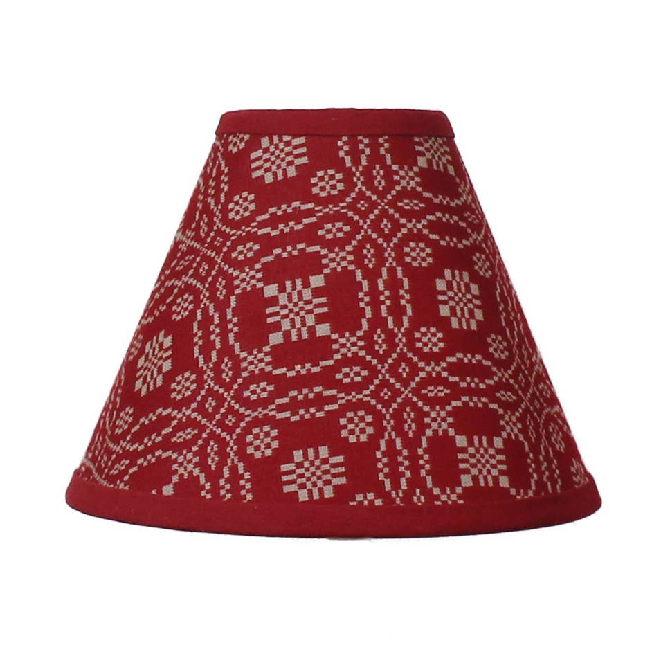 Lover's Knot Barn Red 10 Lampshade - Home Collections by Raghu