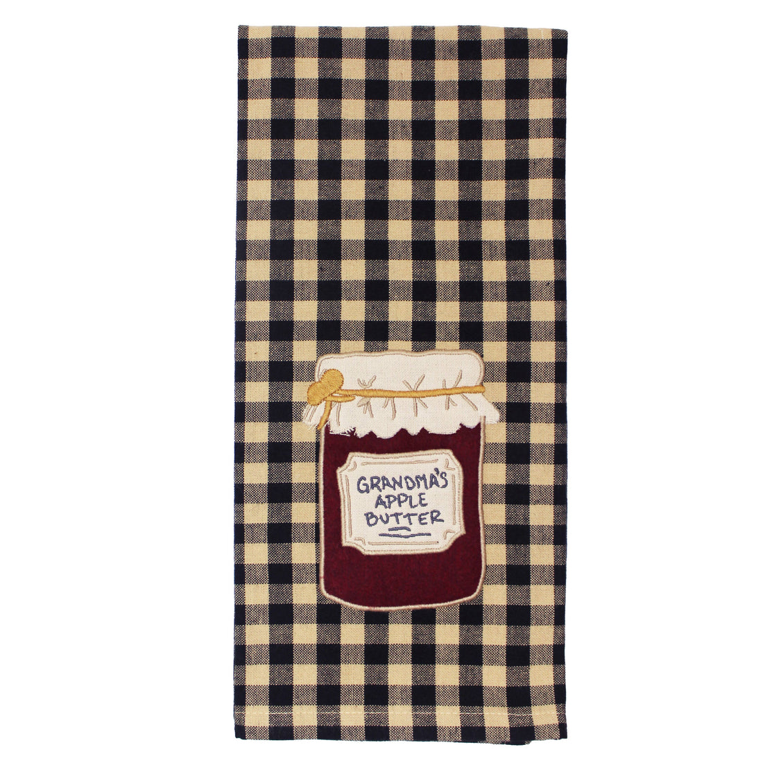 Apple Butter Jar Towel- Set of Two - Home Collections by Raghu