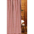 Barn Red-Nutmeg Heritage House Check Barn Red Shower Curtain - Home Collections by Raghu