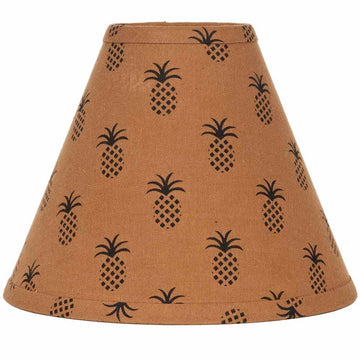 Mocha - Black Pineapple Town 14" Lampshade - Home Collections by Raghu