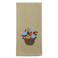 Floral Basket Towel- Set of Two - Home Collections by Raghu
