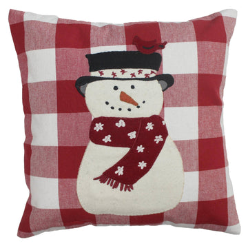C Snow Friends Cardinal Pillow 14 In - Home Collections by Raghu