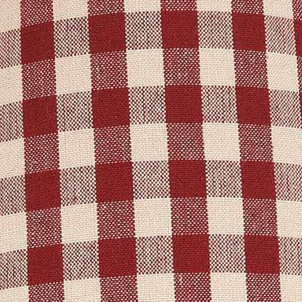 Barn Red Nutmeg Heritage House Check Barn Red 6" Lampshade - Home Collections by Raghu