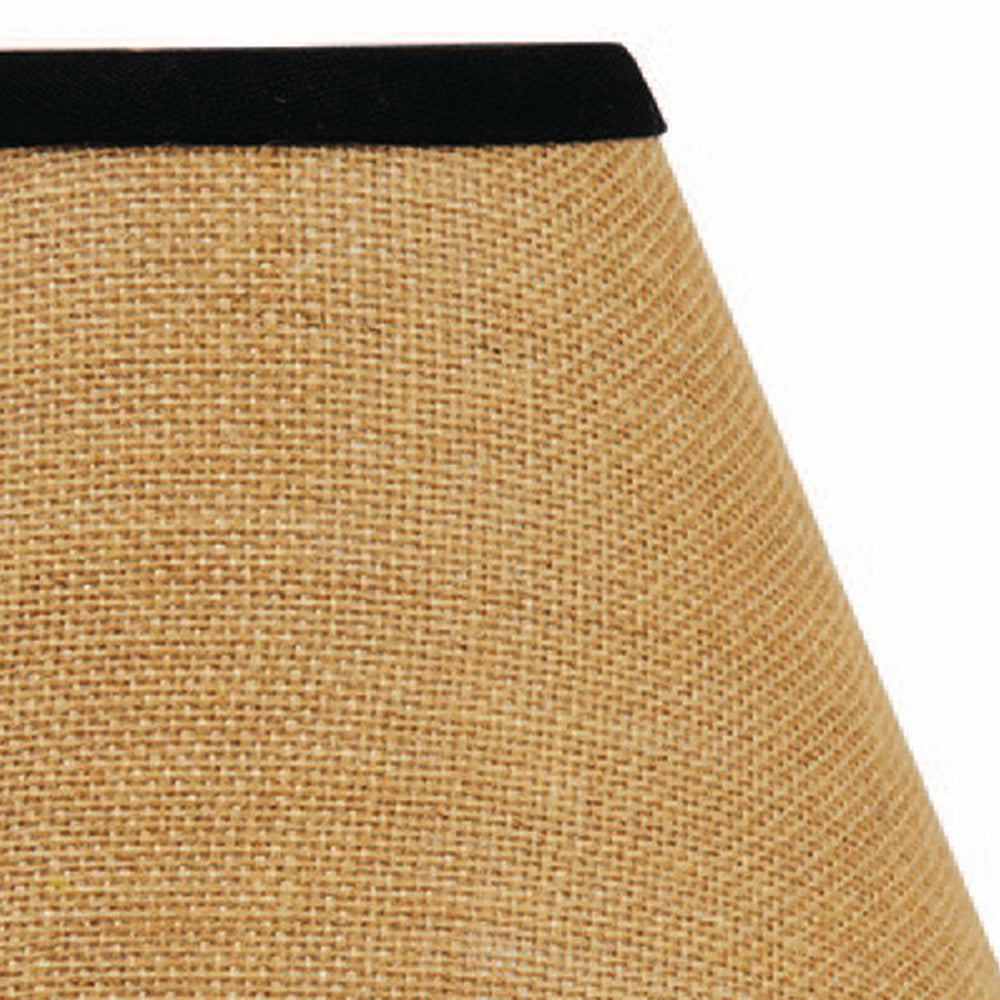 Black Wheat Burlap Stripe 6" Lampshade - Home Collections by Raghu