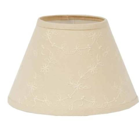 Cream Candlewicking Cream 6" Lampshade - Home Collections by Raghu