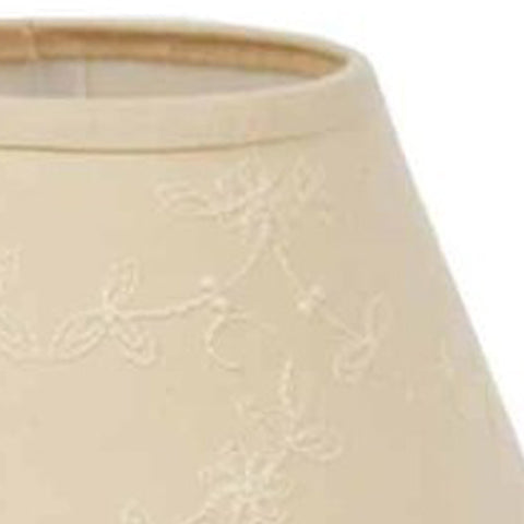 Cream Candlewicking Cream 6" Lampshade - Home Collections by Raghu