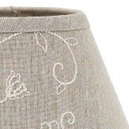 Taupe Candlewicking Taupe 6" Lampshade - Home Collections by Raghu