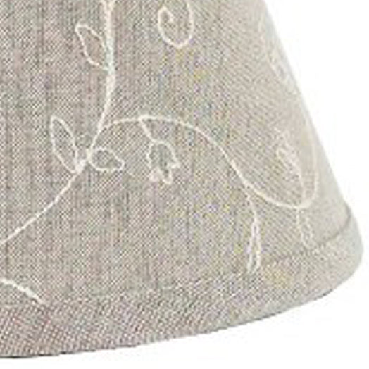 Taupe Candlewicking Taupe 6" Lampshade - Home Collections by Raghu