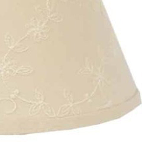 Cream Candlewicking Cream 16" Lampshade - Home Collections by Raghu
