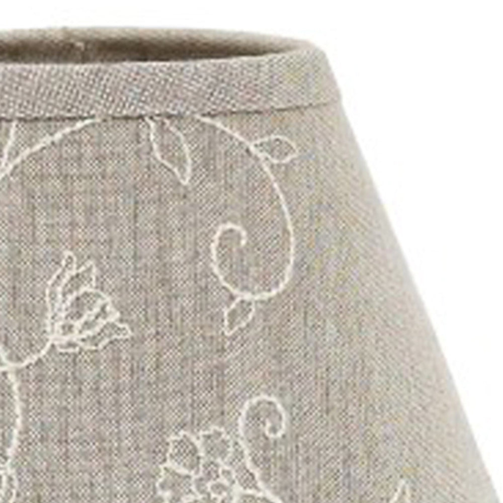 Taupe Candlewicking Taupe 16" Lampshade - Home Collections by Raghu
