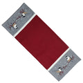 Chickadees Red Table Runner  - Home Collections by Raghu