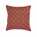 Barn Red-Tan Marshfield Jacquard Pillow Cover - Home Collections by Raghu