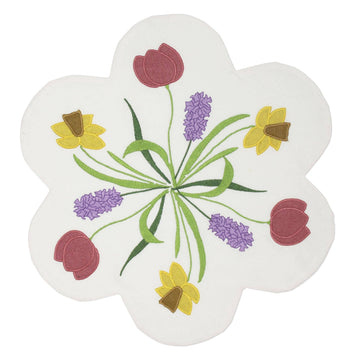 Spring Florals Candle Mat - Home Collections by Raghu