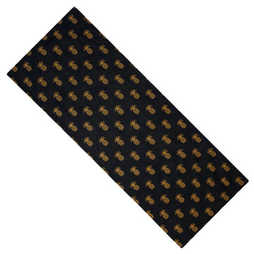 Pineapple Town Black Table Runner - Home Collections by Raghu