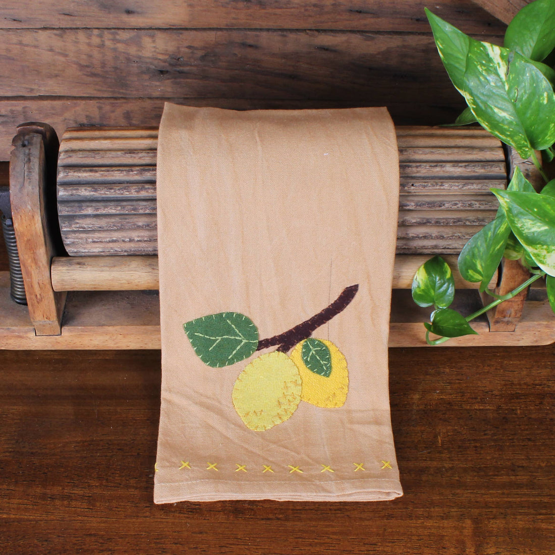 Lemons Towel- Set of Two - Home Collections by Raghu