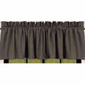Black - Oat Newbury Gingham Valance - Lined - Home Collections by Raghu