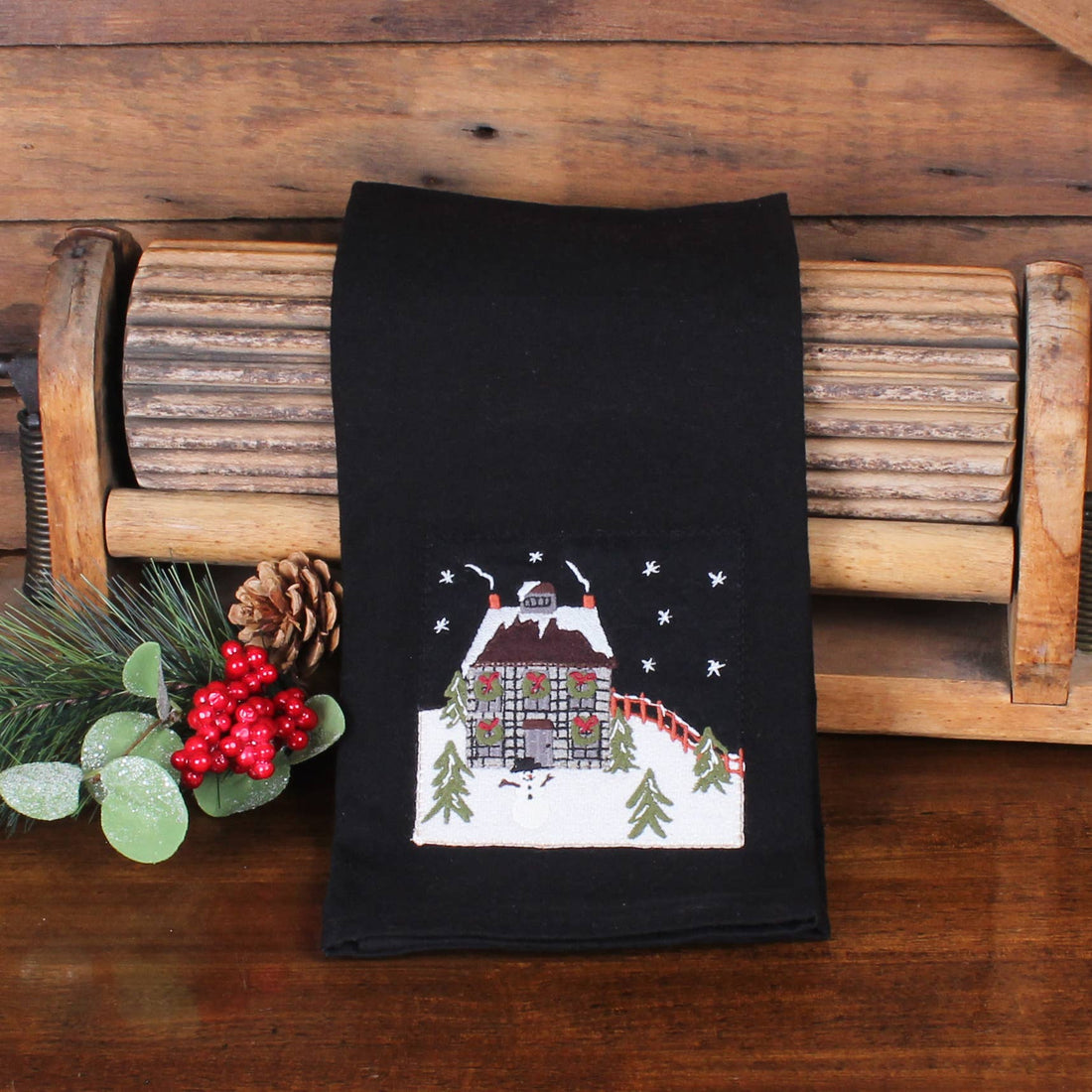 Home for the Holidays Towel- Set of Two - Home Collections by Raghu