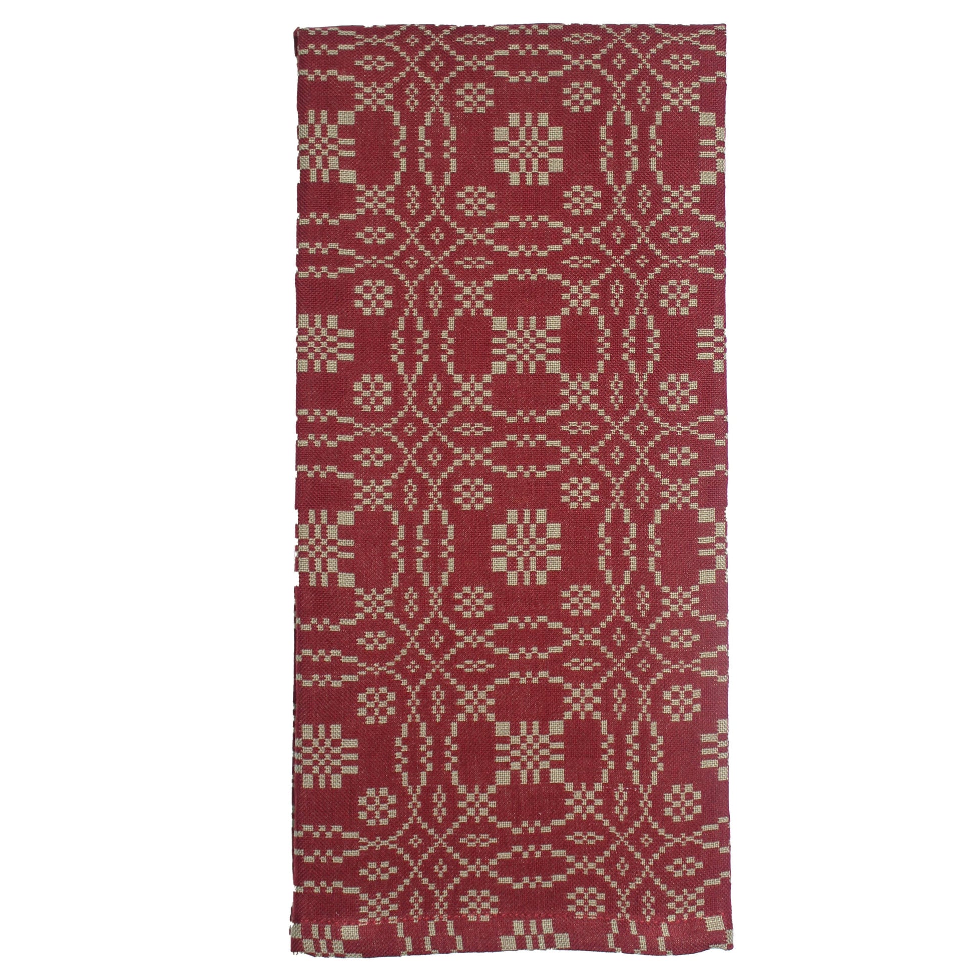 Lover's Knot  Barn Red Towel - Home Collections by Raghu