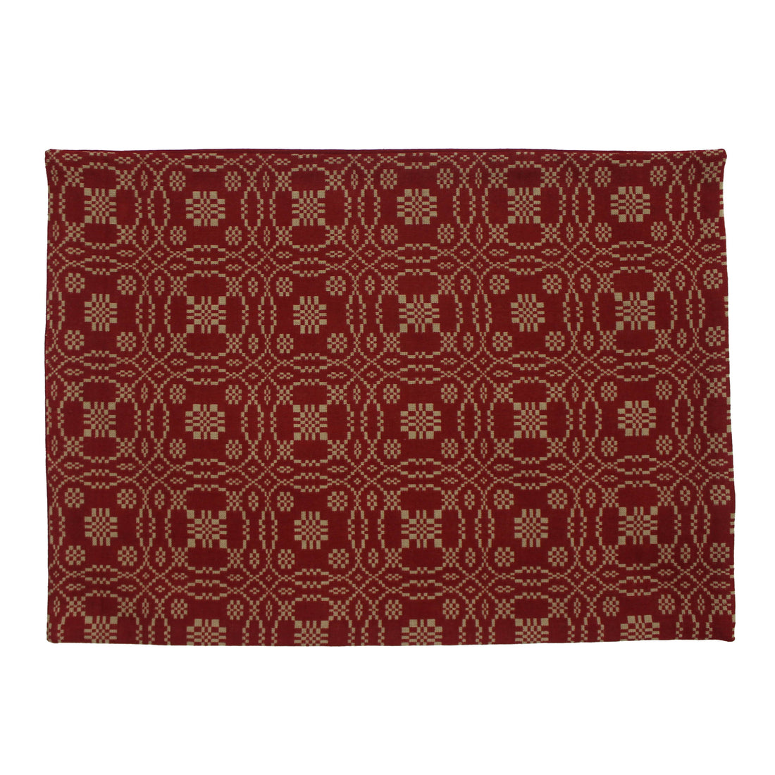 Lover's Knot  Barn Red Placemat- Set of Six  - Home Collections by Raghu