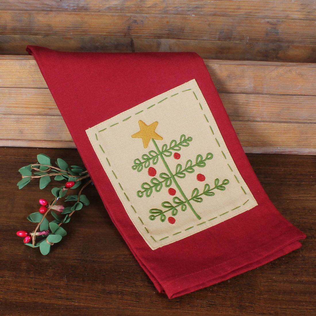 'O Christmas Tree Towel- Set of Two - Home Collections by Raghu