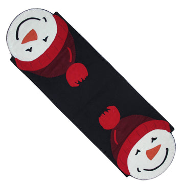 Snowman   Black Table Runner 45 In T4084010