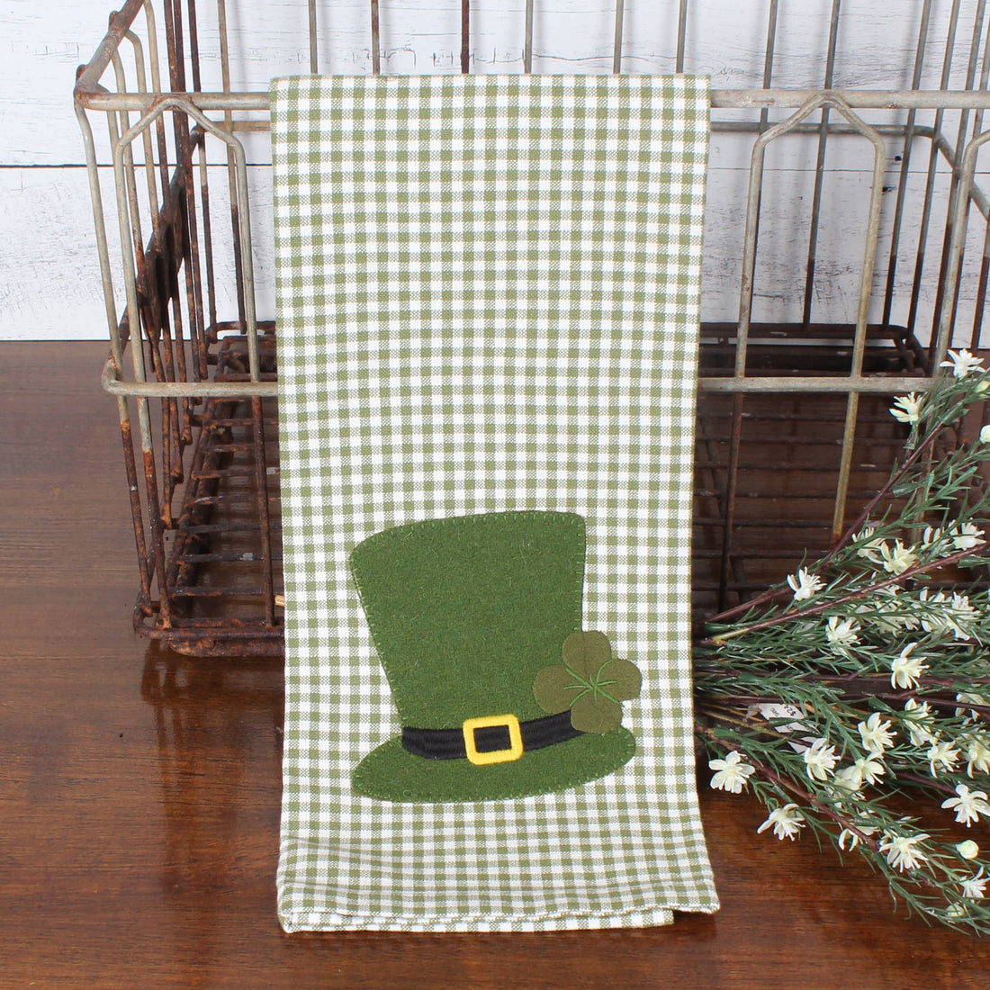 Leprechaun Hat Towel- Set of Two - Home Collections by Raghu