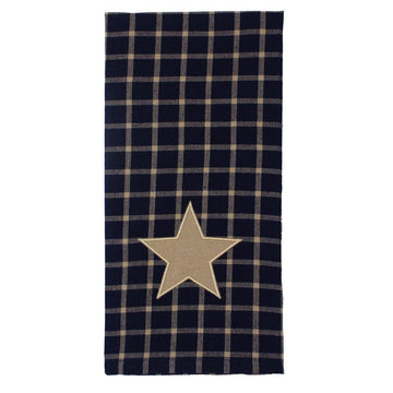 Black and Tan Star Towel  Set of 2 ET235011