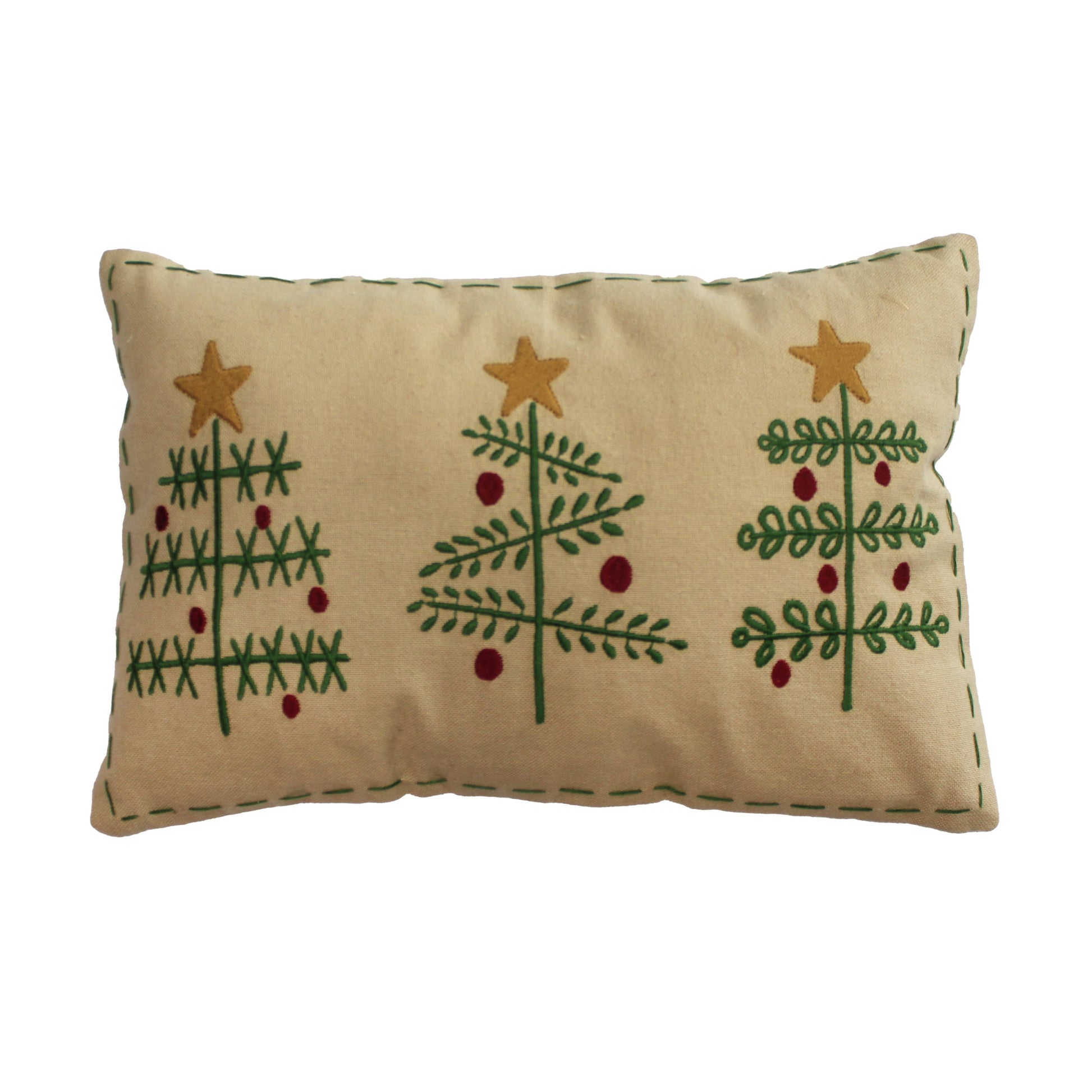 O'Christmas Tree Pillow 8 Inx12 In - Home Collections by Raghu