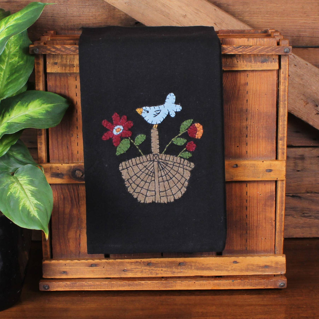 Basket of Plenty Towel- Set of Two - Home Collections by Raghu