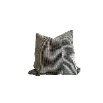 Midnight Sand Textured Stripe Pillow