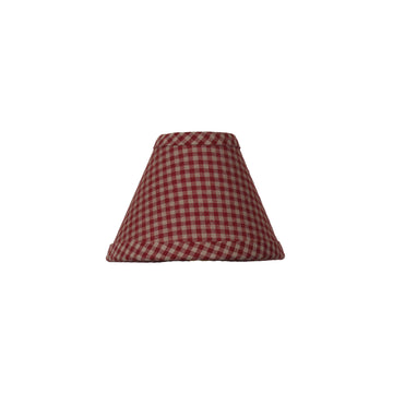 Newbury Gingham Barn Red 6 In Shade - Home Collections by Raghu