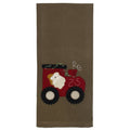 Santa in Tractor Towel- Set of Two - Home Collections by Raghu