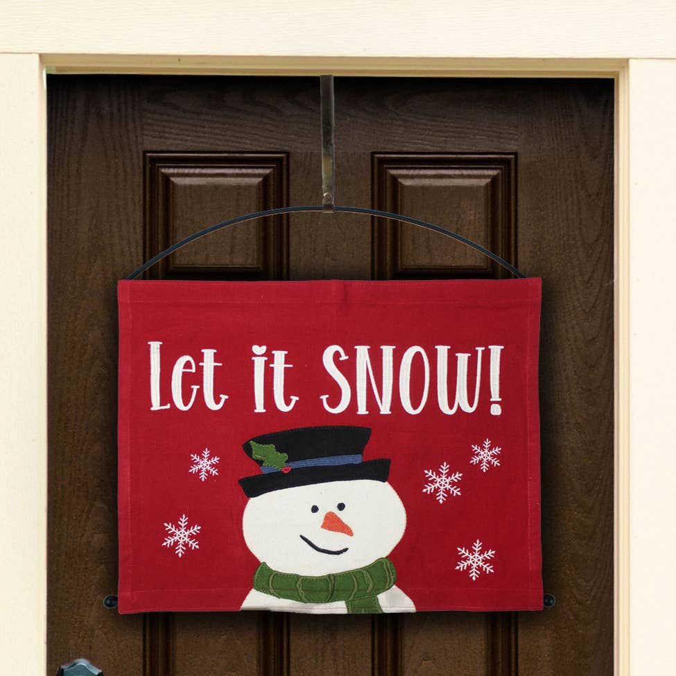 Flurry the Snowman Pennant- - Home Collections by Raghu