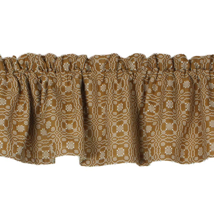 Lovers Knot  Mustard Valance - Home Collections by Raghu