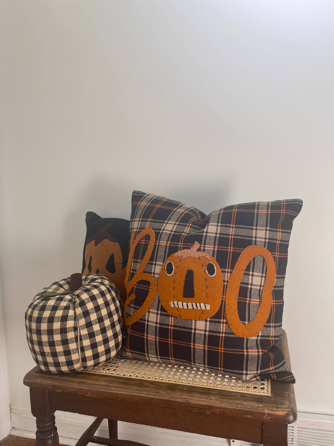 Primitive Fall Plaid Pillow - Home Collections by Raghu