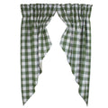 Buffalo Check Sage Sage Gathered Swag  - Home Collections by Raghu