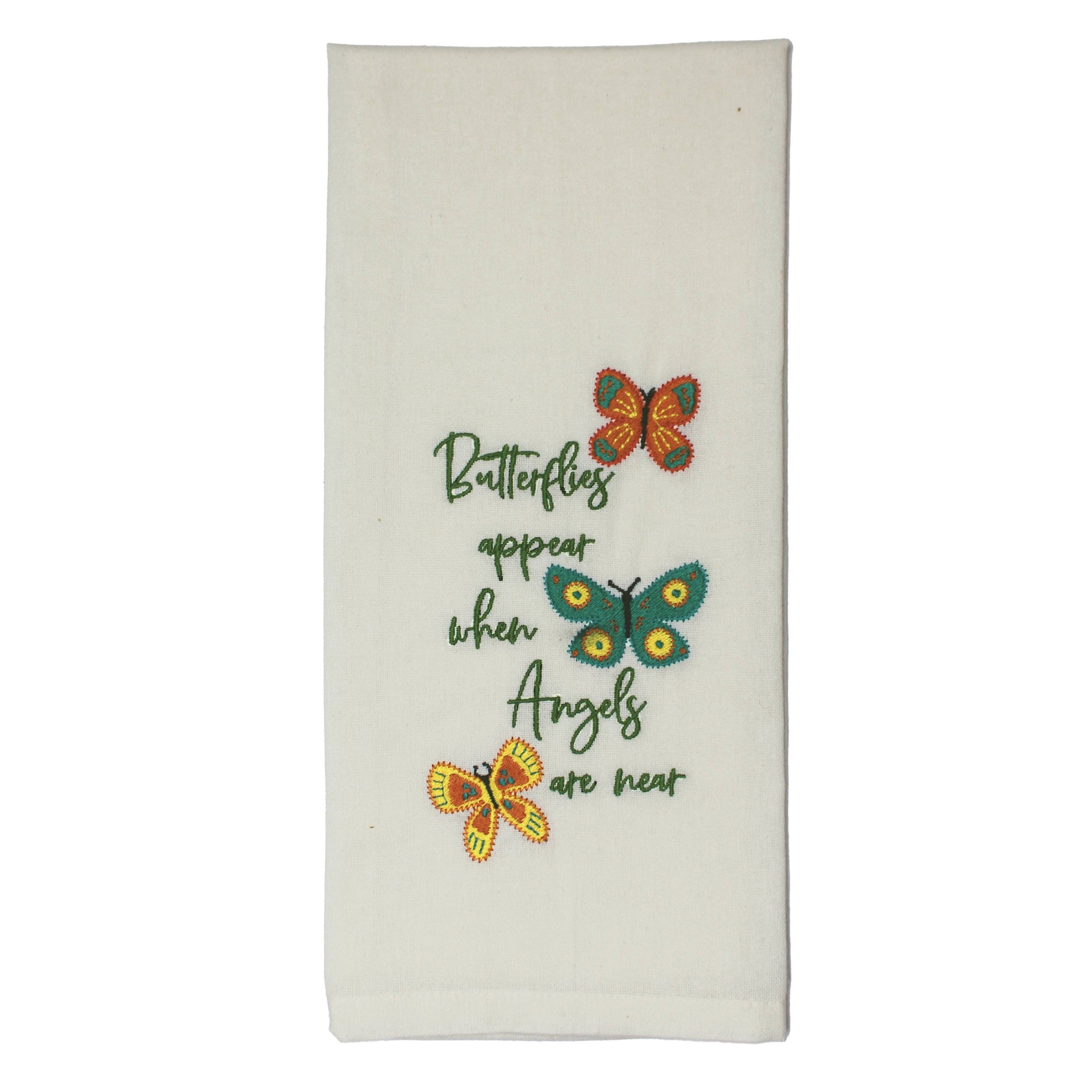 Butterflies Towel- Set of Two - Home Collections by Raghu