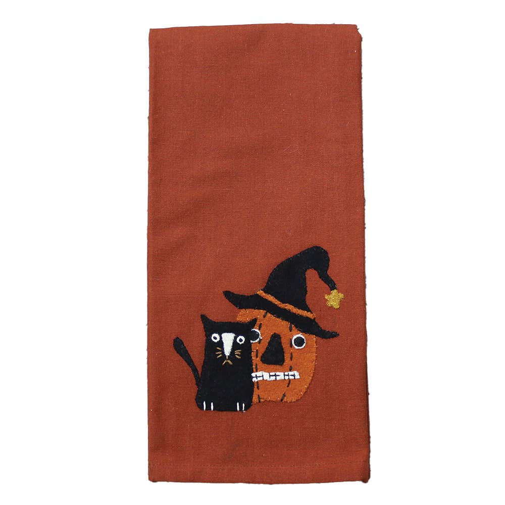 Cat, Pumpkin..Oh My Towel Towel - Home Collections by Raghu