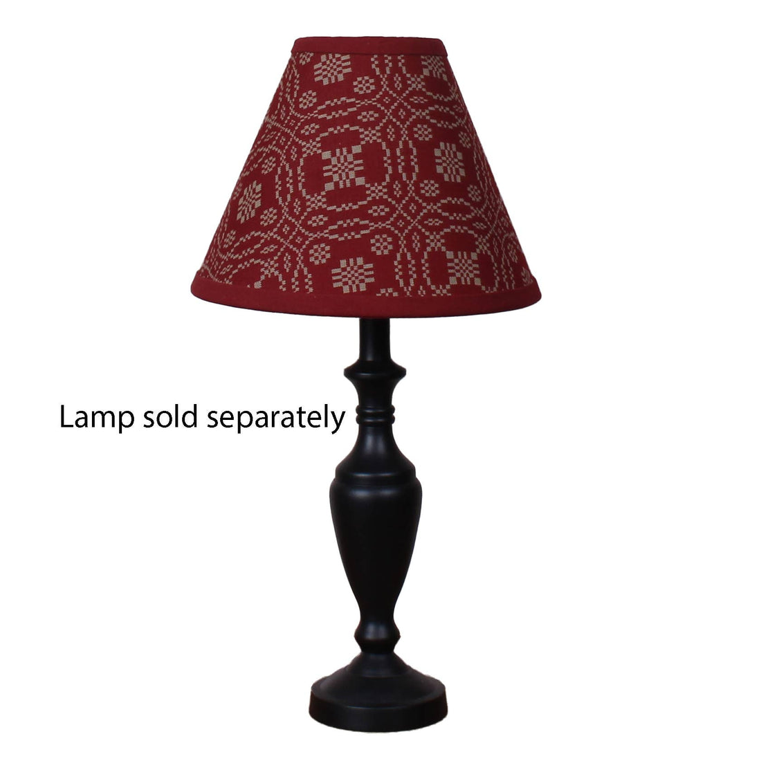 Lover's Knot Barn Red 10 Lampshade - Home Collections by Raghu