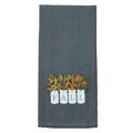Fall Mason Jar  Gray towel  - Home Collections by Raghu