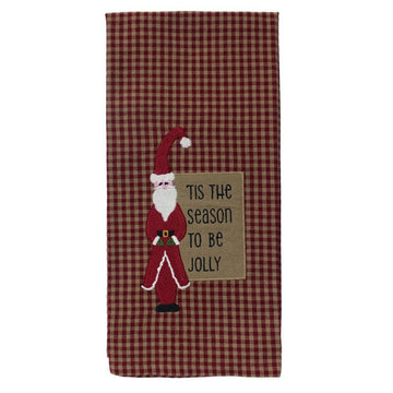 Tis the Season Santa Towel  Set of 2 ET220027