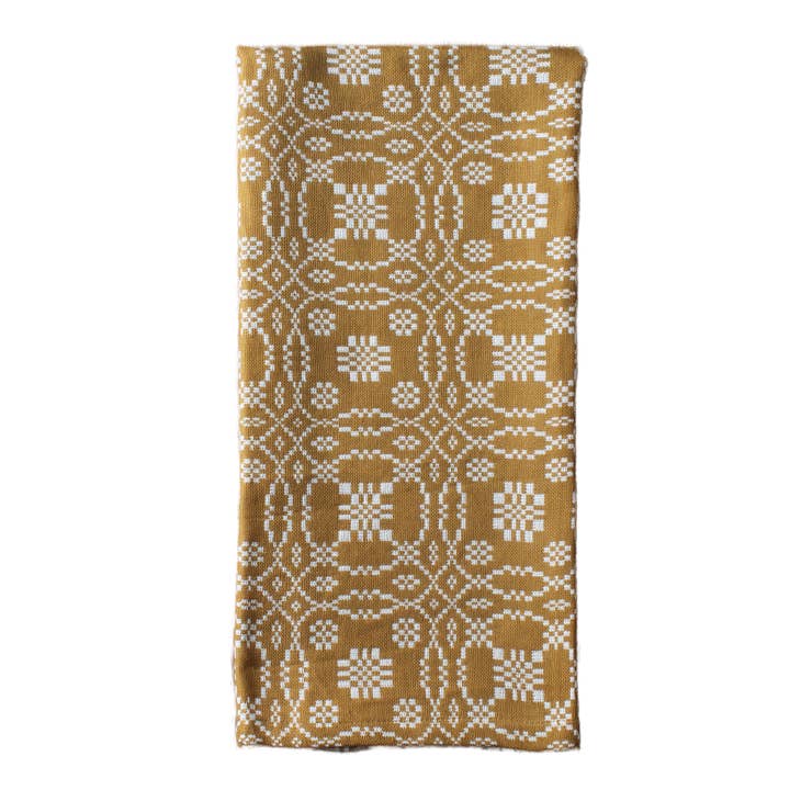 Lovers Knot  Mustard Towel - Home Collections by Raghu